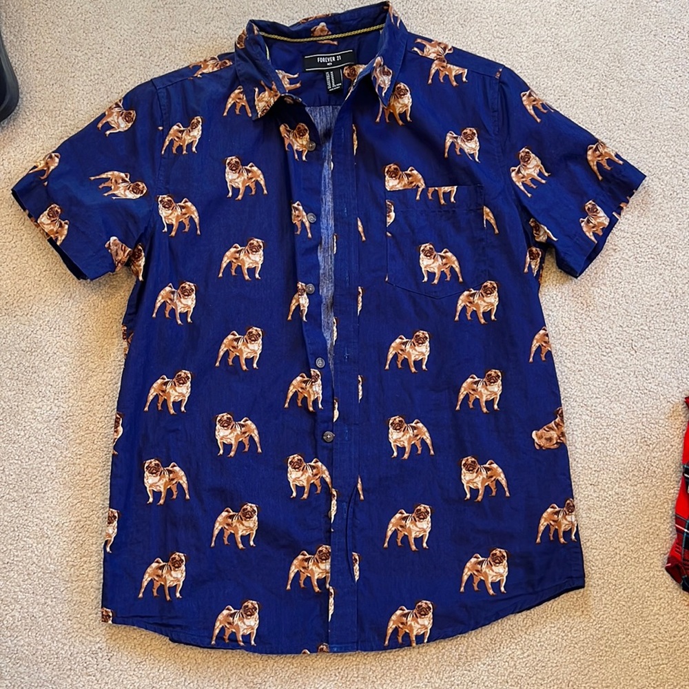 Men’s short sleeve button down shirt